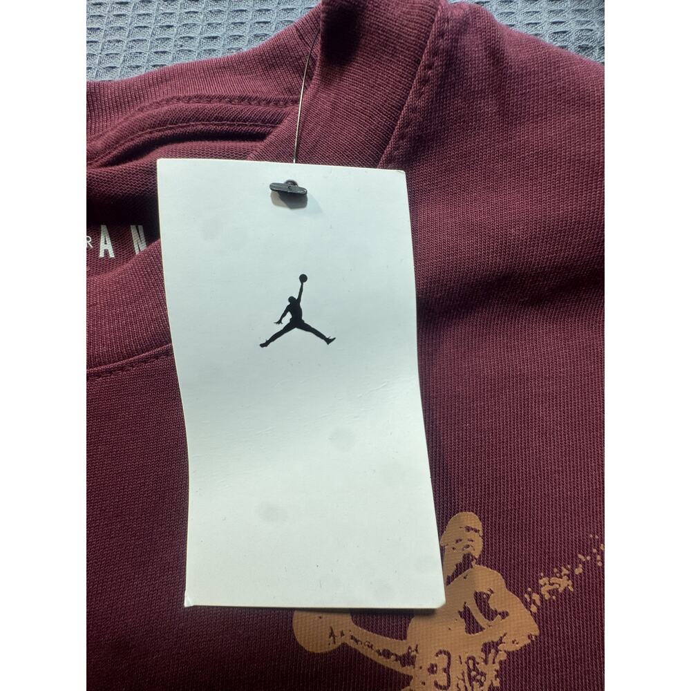 Jordan Flight Graphic Men long sleeze Sz M Red Brand New - Picture 5 of 10